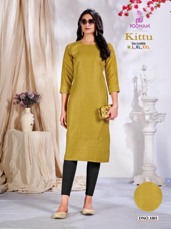 Poonam Kittu Silk Fancy Designer Kurti Collection